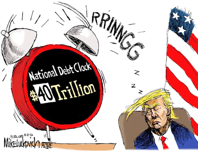 Editorial cartoon for Aug. 22, 2026